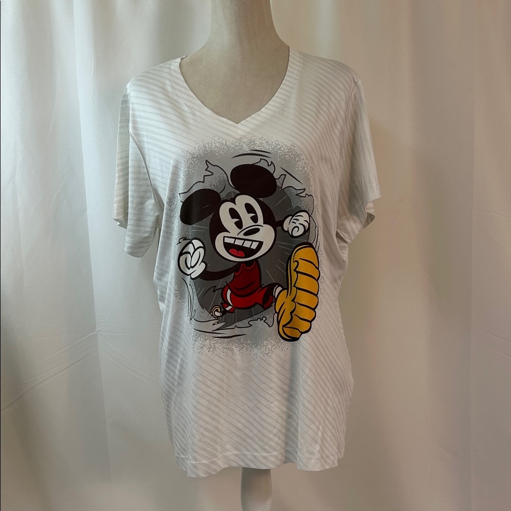 Run Disney Parks Mickey Mouse Women's Short Sleeve Tee Size XXL